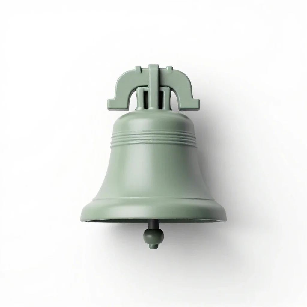 Bell tower isolated on a white background