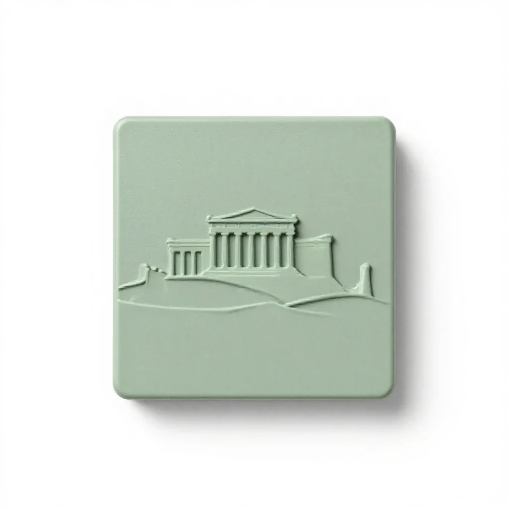 Acropolis isolated on a white background