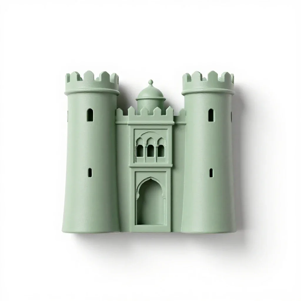 Alcazar isolated on a white background