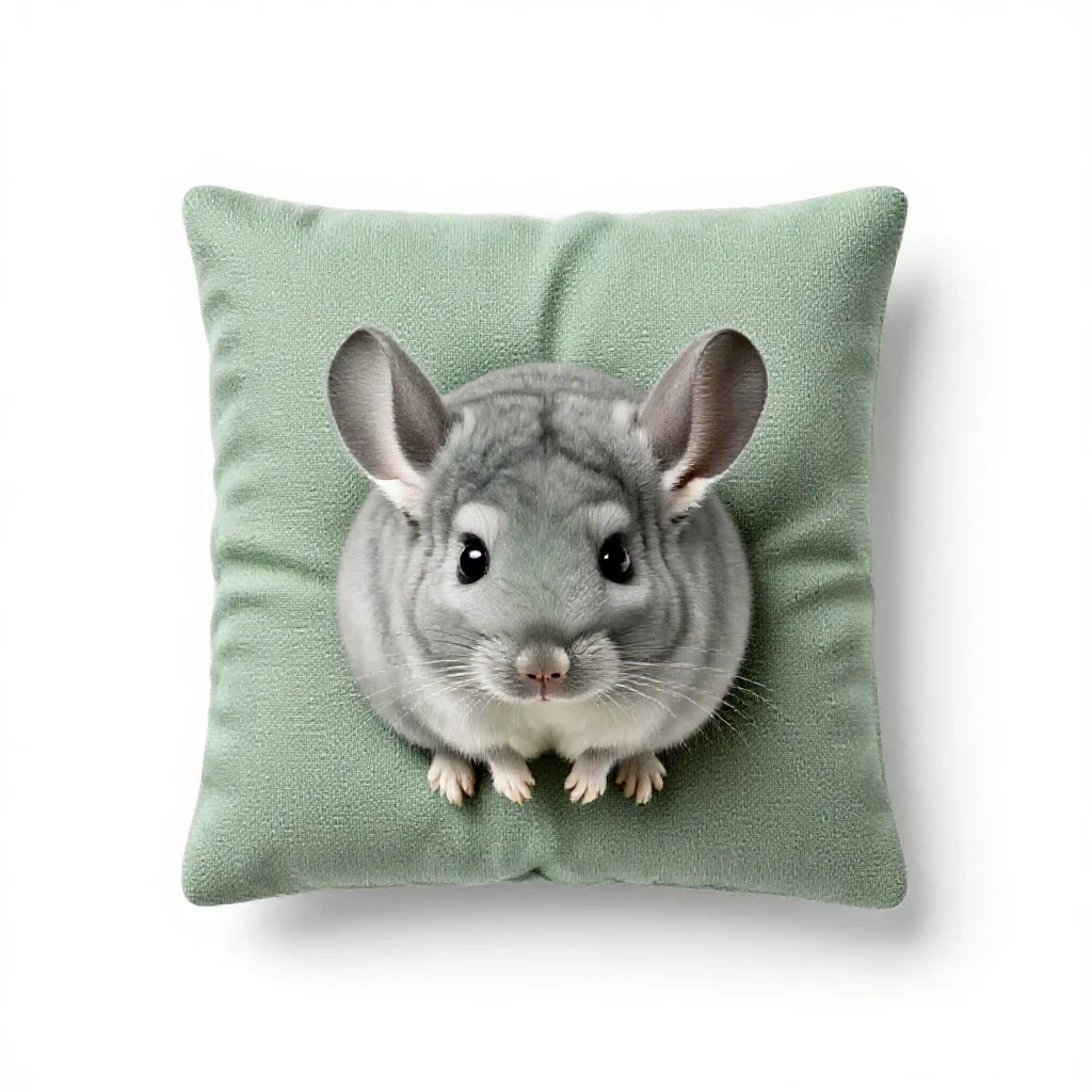 Chinchilla isolated on a white background