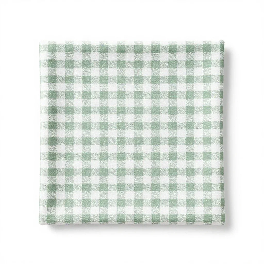 Gingham isolated on a white background