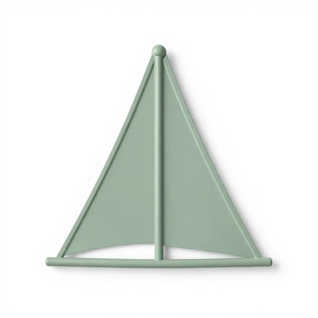 Mainsail isolated on a white background