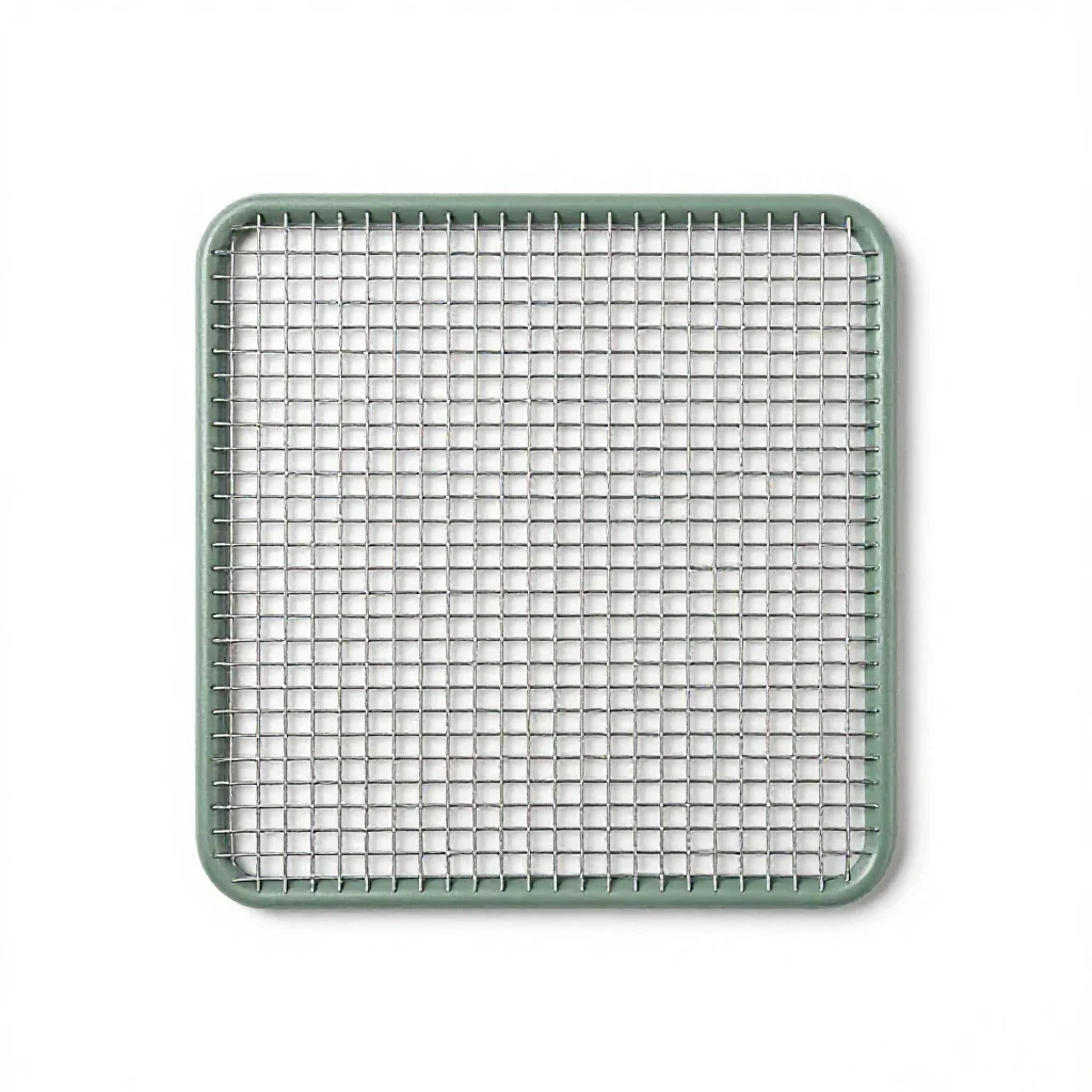 Wire cloth isolated on a white background