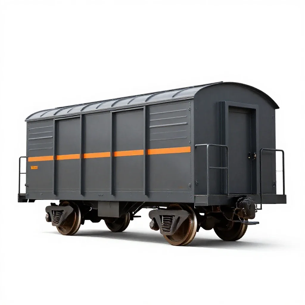 Baggage car isolated on a white background