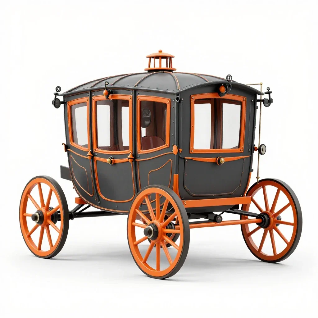 Bandwagon isolated on a white background