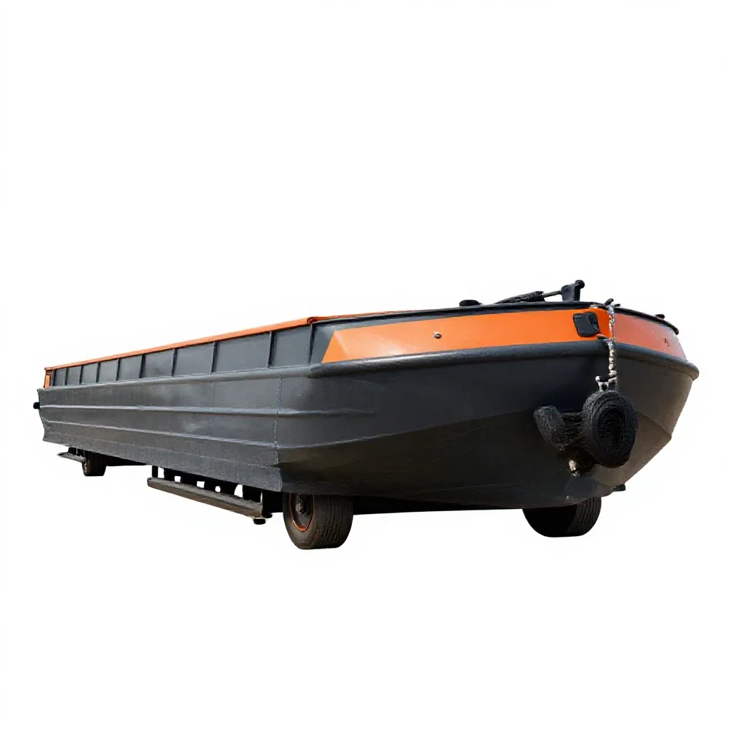 Barge isolated on a white background