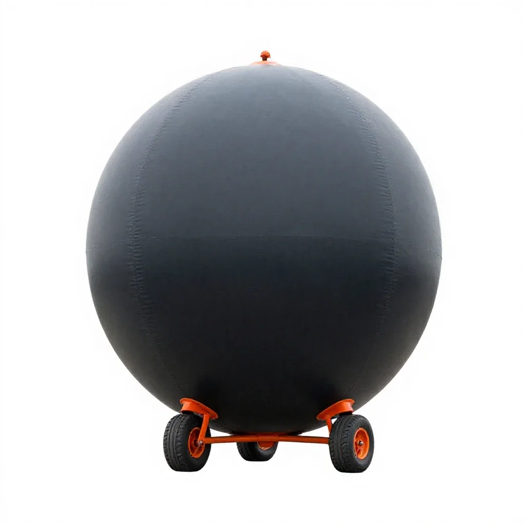 Barrage balloon isolated on a white background