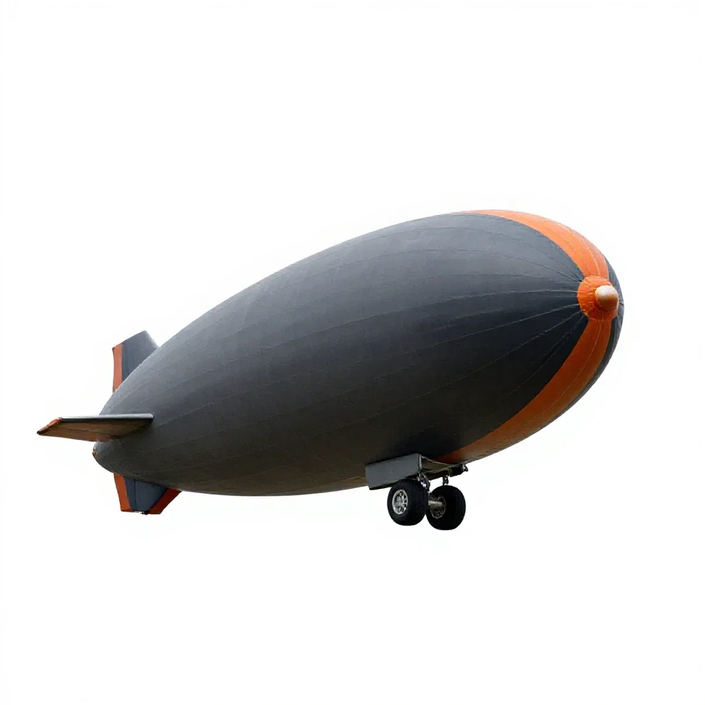 Blimp isolated on a white background