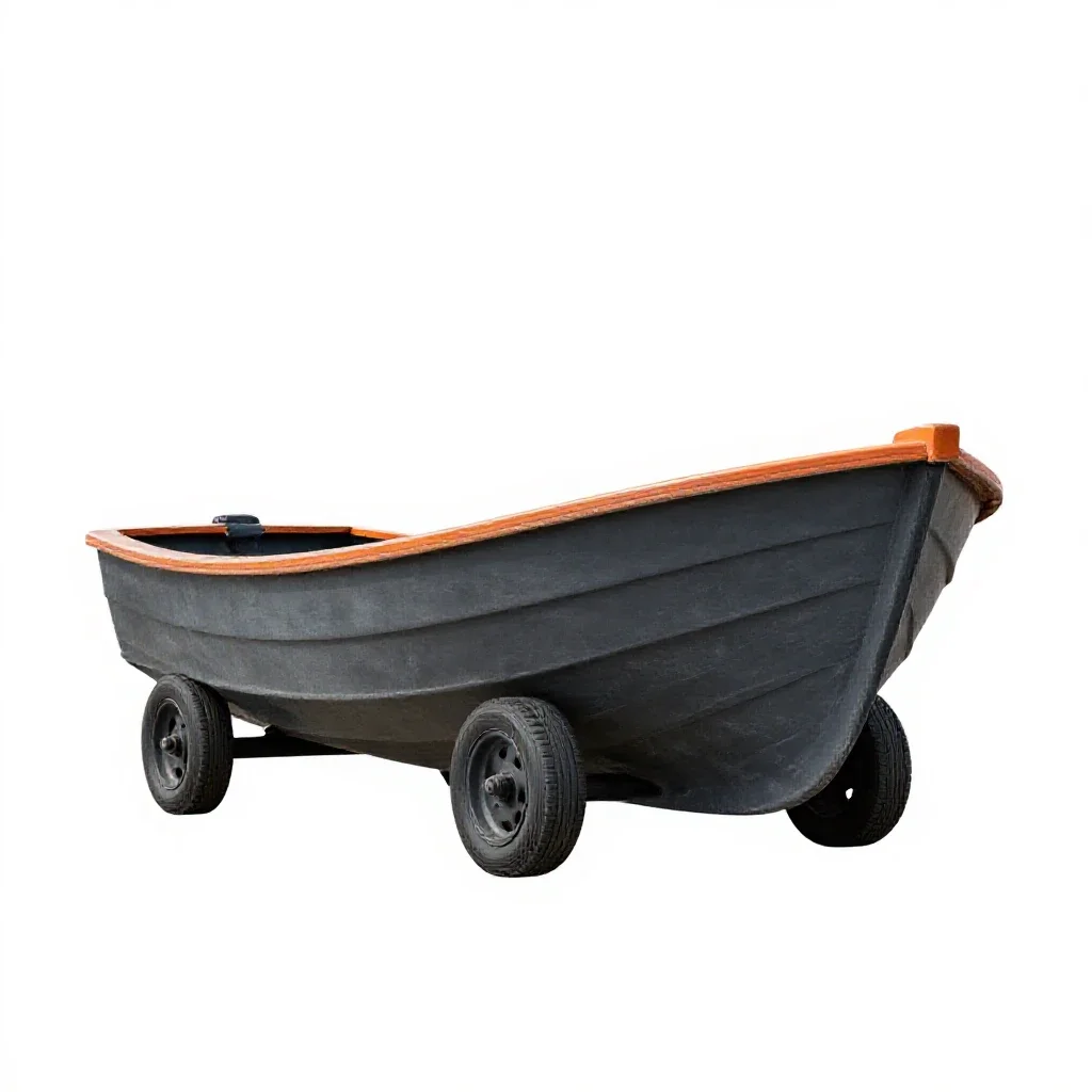 Boat isolated on a white background