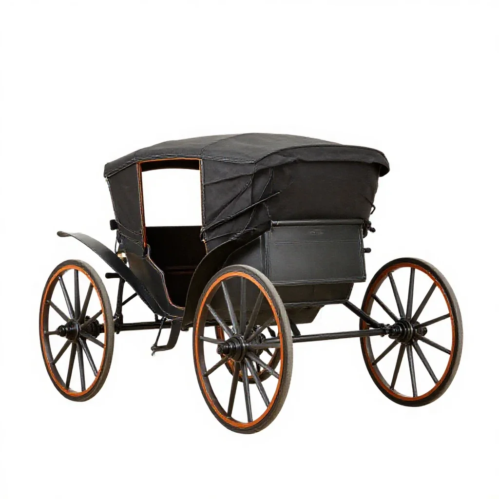 Buckboard isolated on a white background