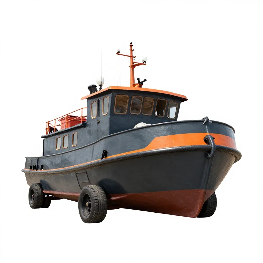 Bumboat isolated on a white background
