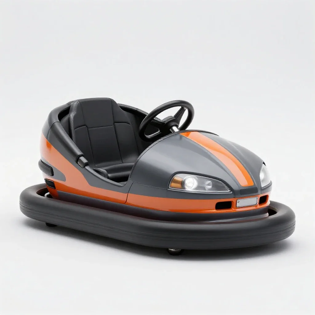 Bumper car isolated on a white background