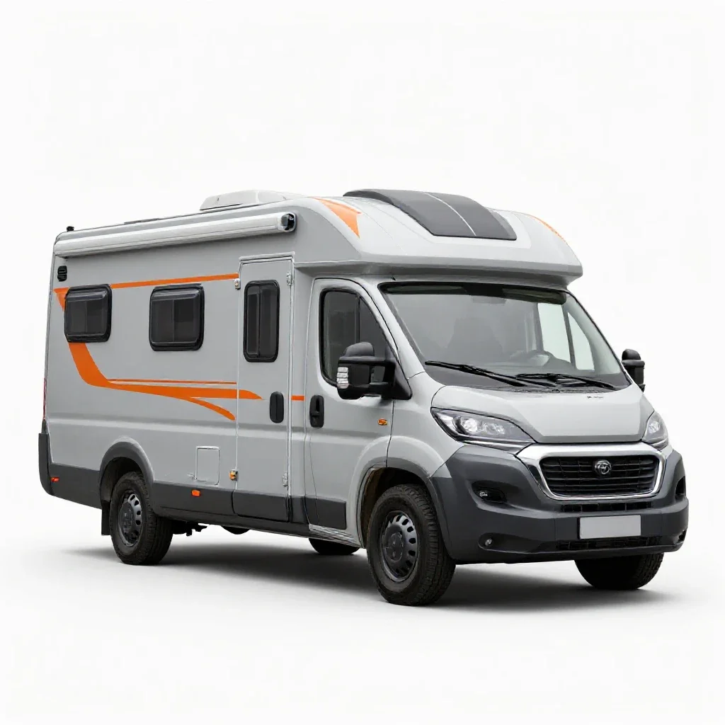 Camper isolated on a white background