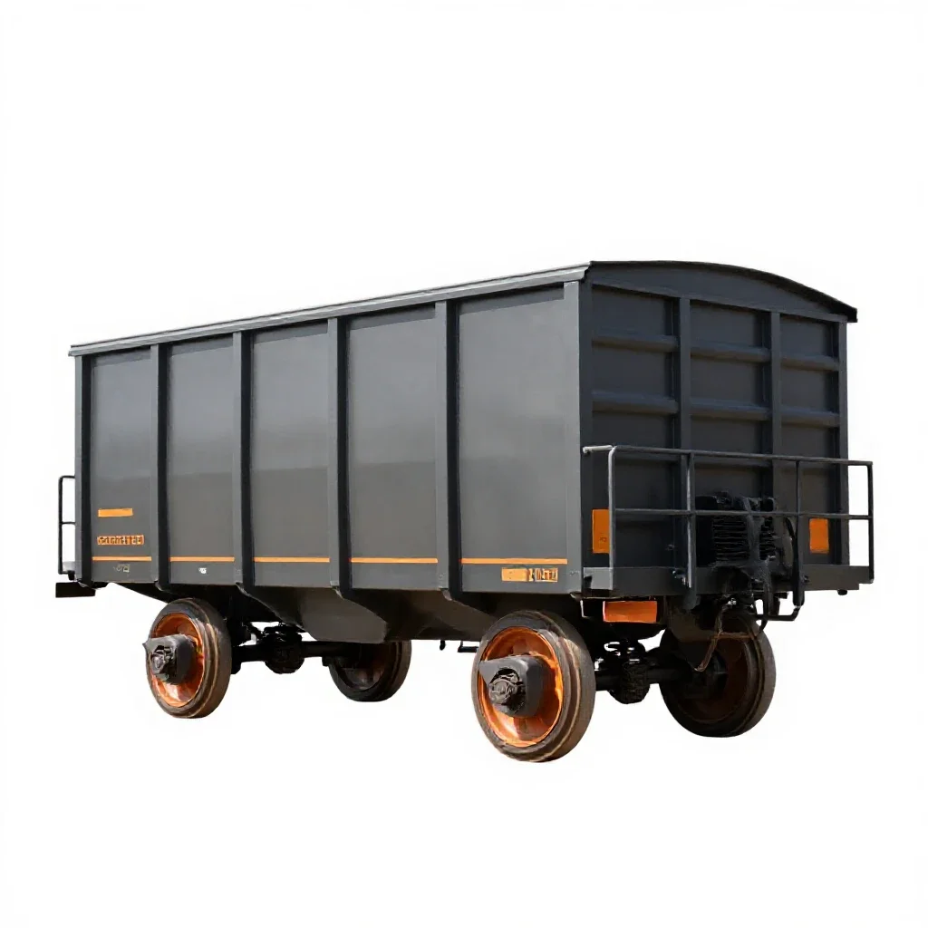 Cattle car isolated on a white background