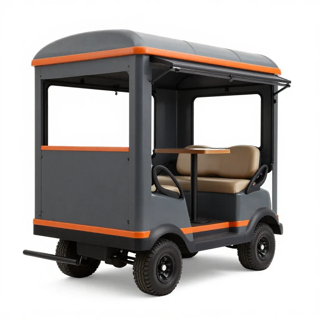 Club car isolated on a white background