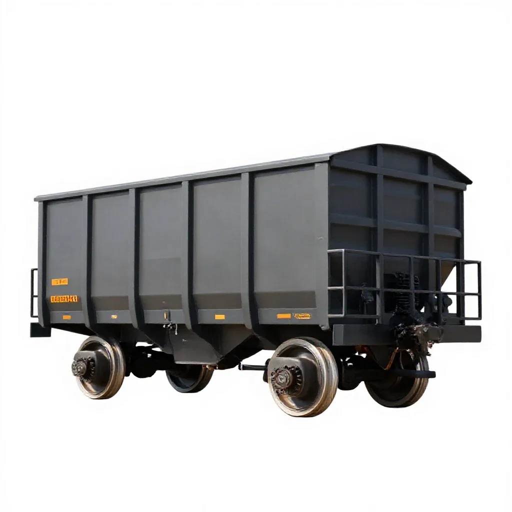 Coal car isolated on a white background