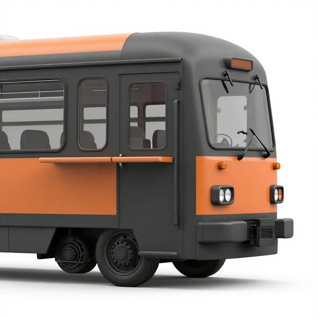 Dining car isolated on a white background