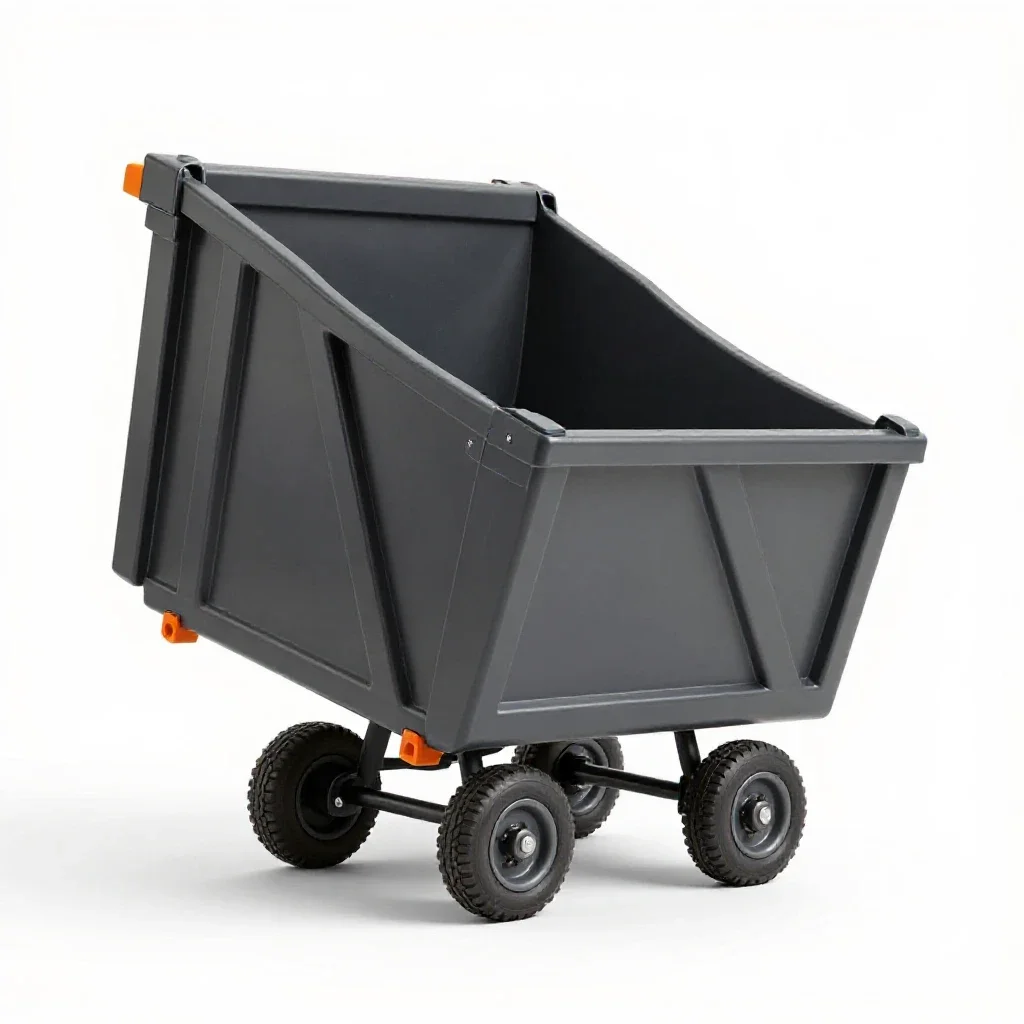 Dumpcart isolated on a white background