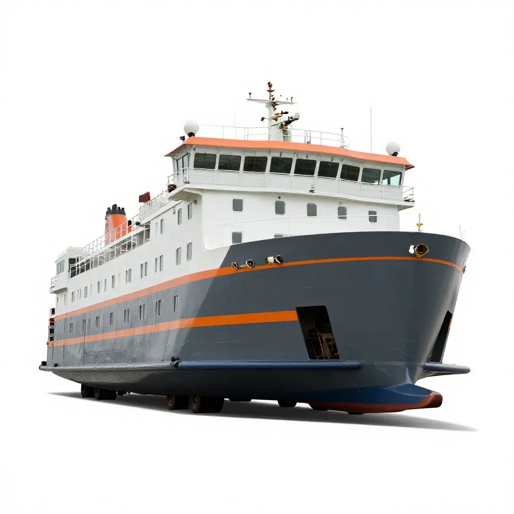 Ferry isolated on a white background