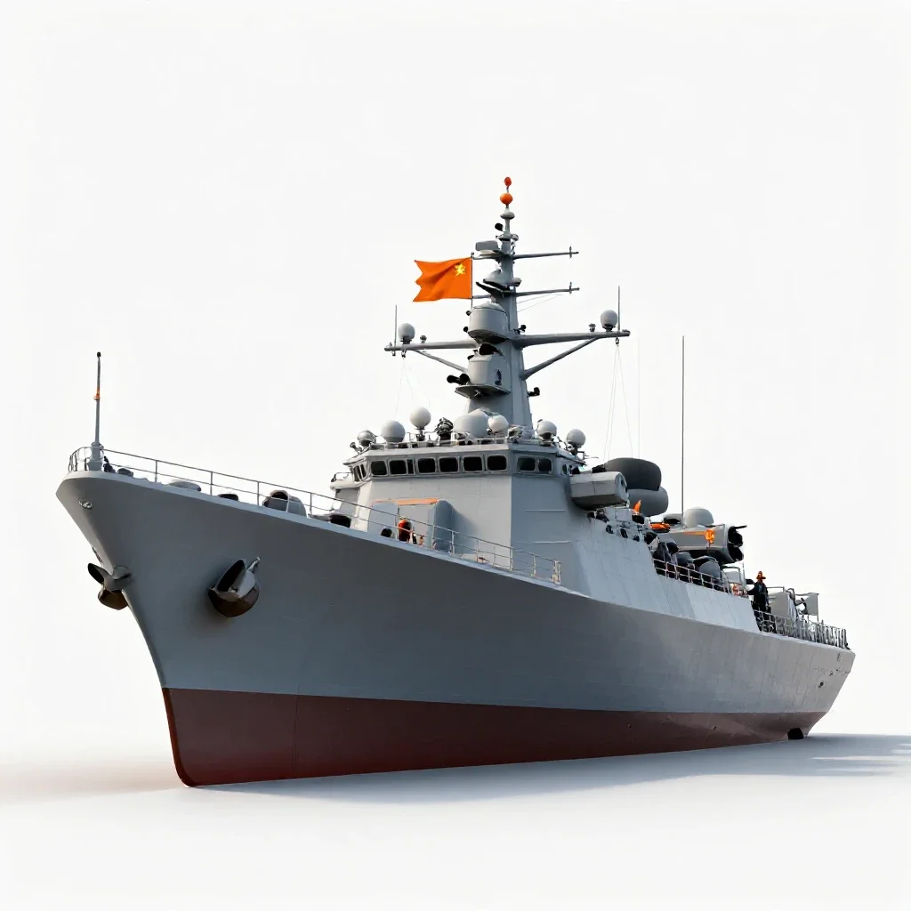 Flagship isolated on a white background