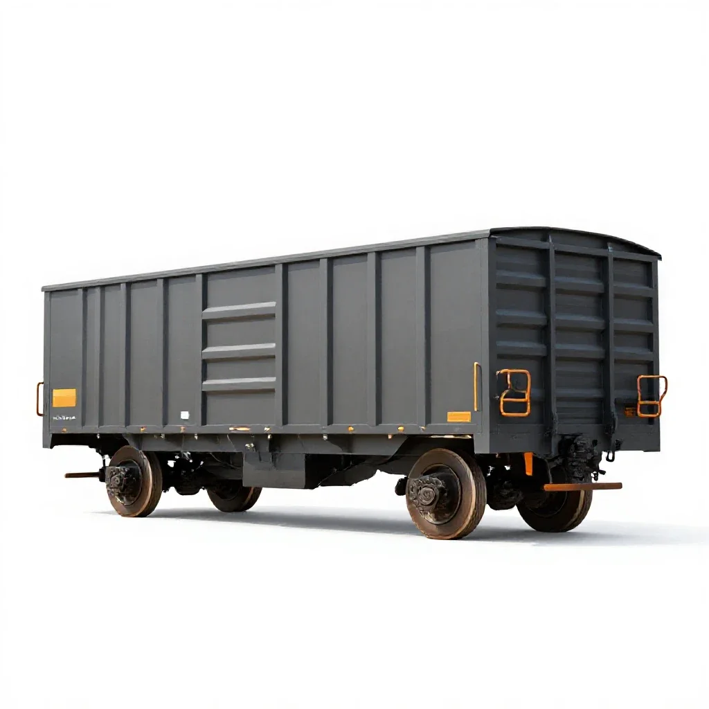 Flatcar isolated on a white background