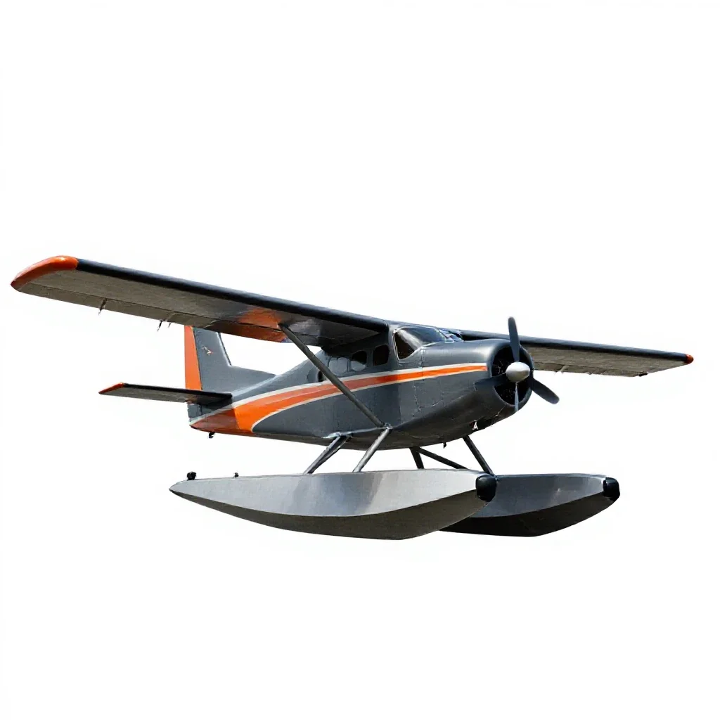 Floatplane isolated on a white background