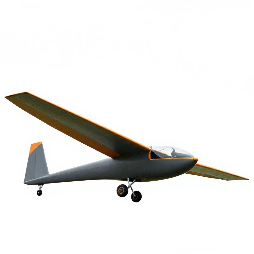 Hang glider isolated on a white background