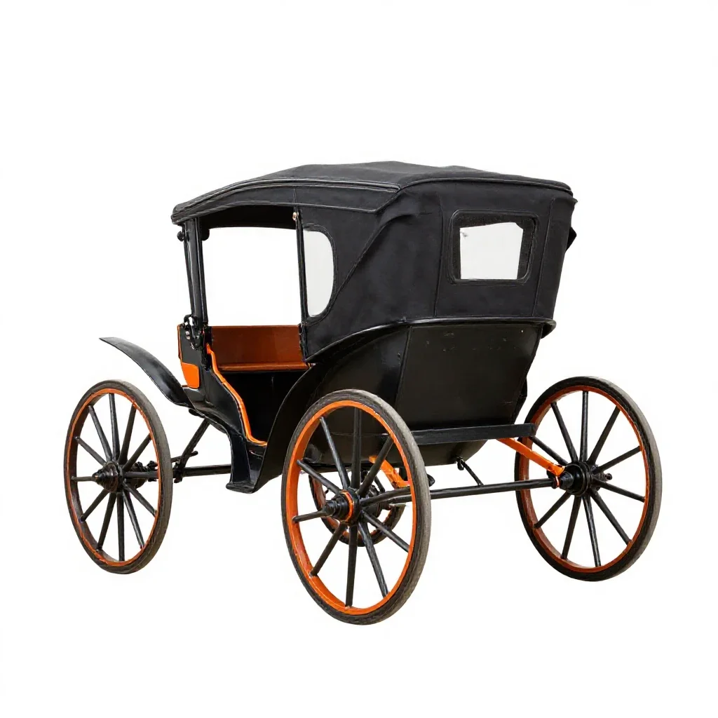 Horsecar isolated on a white background
