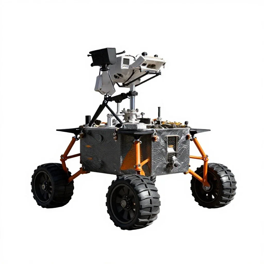 Lander isolated on a white background