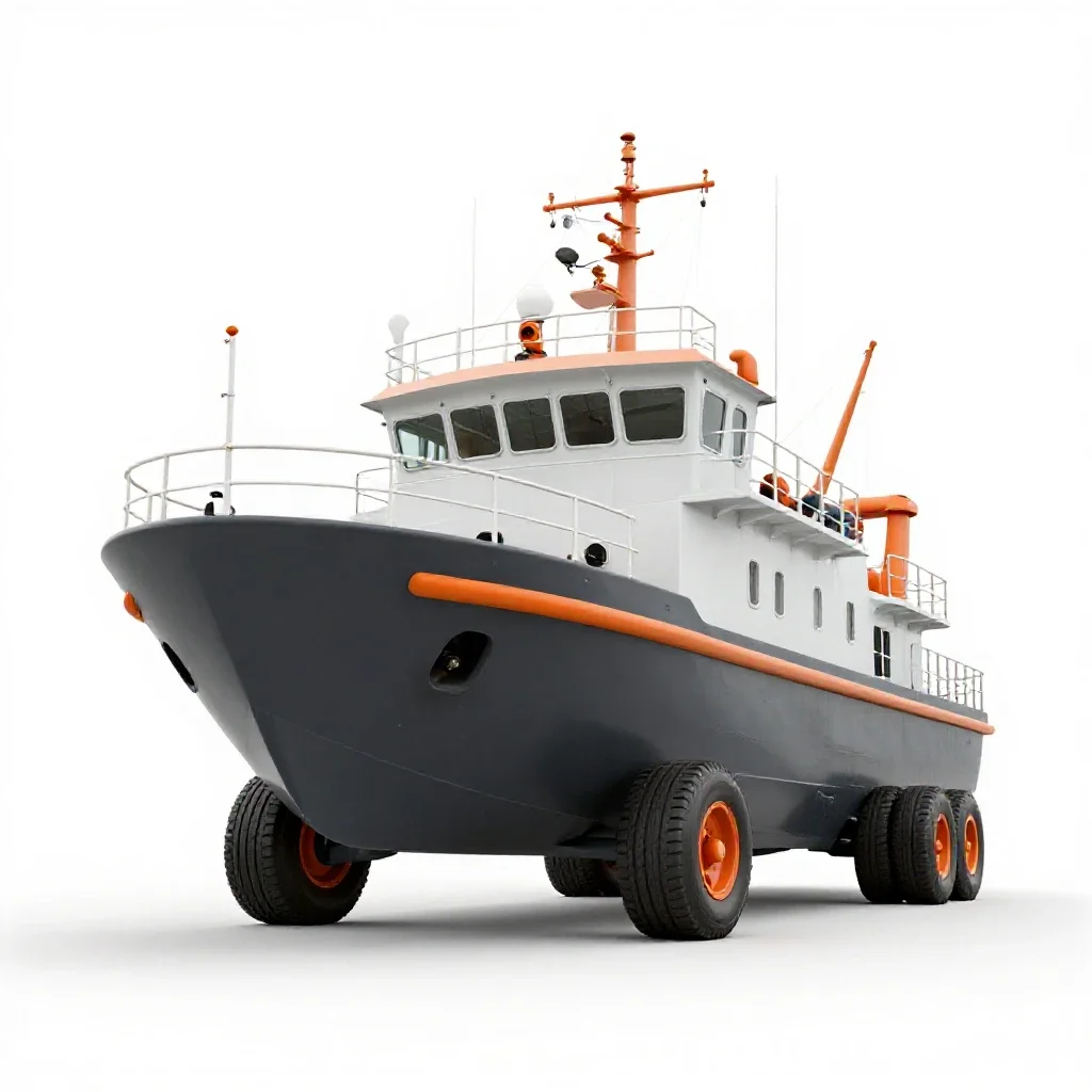 Lightship isolated on a white background
