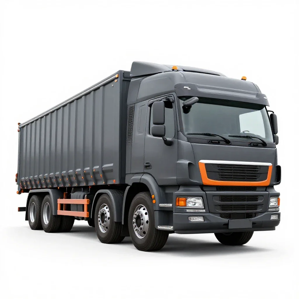 Lorry isolated on a white background