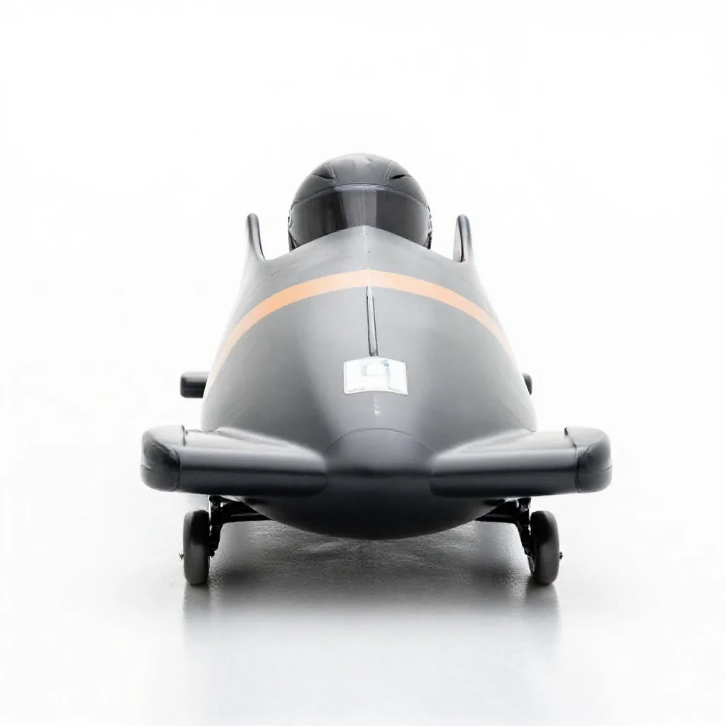 Luge isolated on a white background