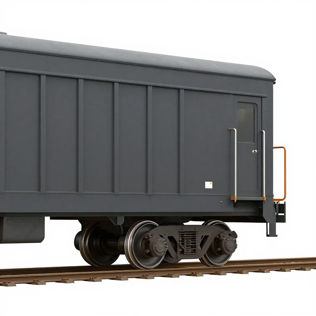 Mail car isolated on a white background