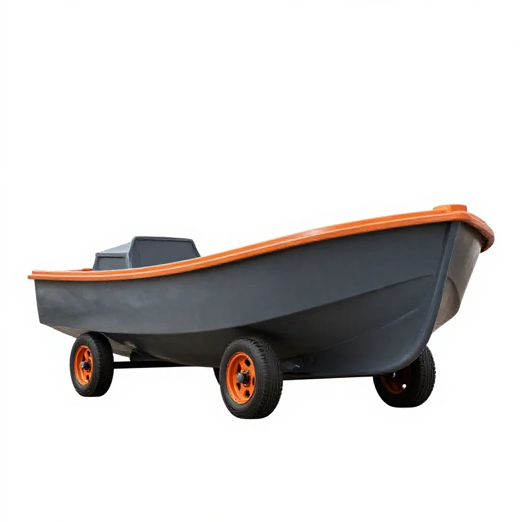 Mailboat isolated on a white background