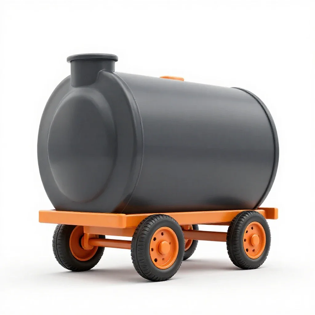 Milk wagon isolated on a white background