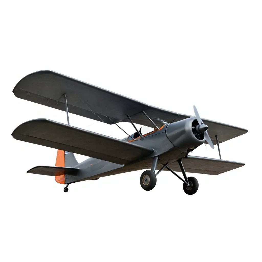 Monoplane isolated on a white background