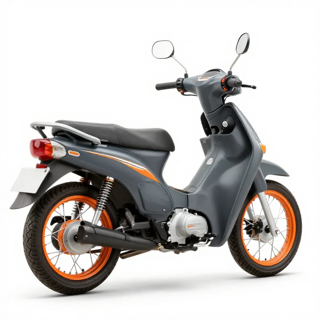 Moped isolated on a white background