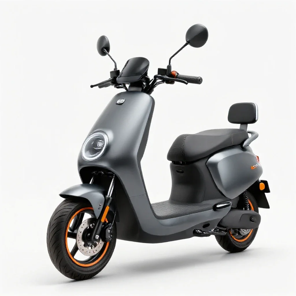 Motor scooter isolated on a white background