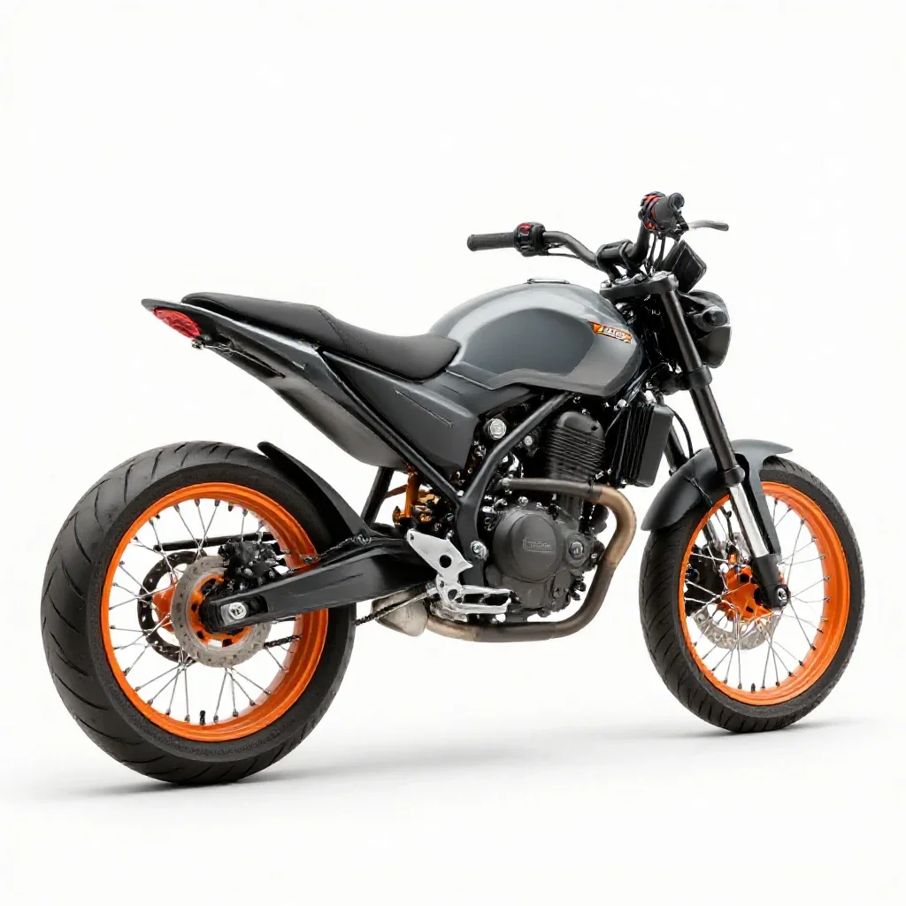 Motorcycle isolated on a white background