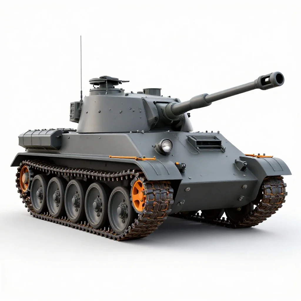 Panzer isolated on a white background