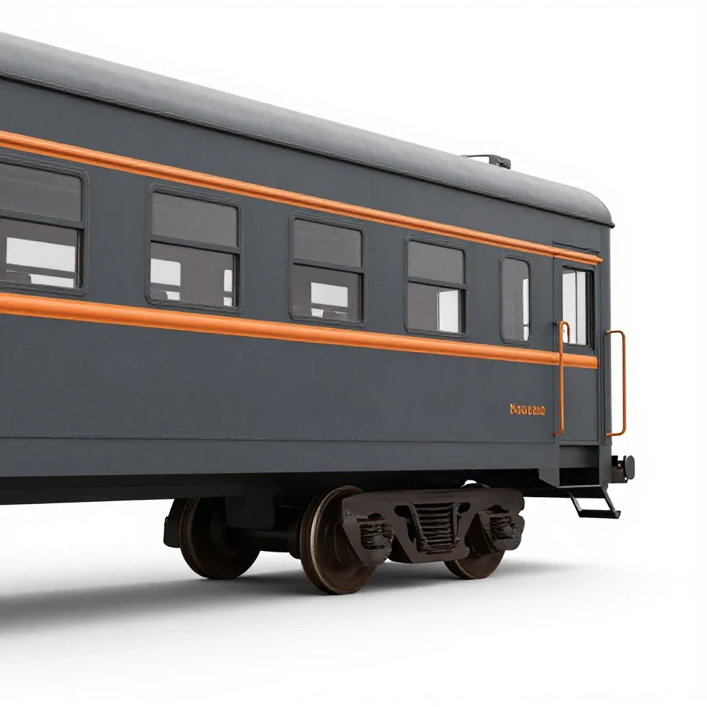 Passenger car isolated on a white background