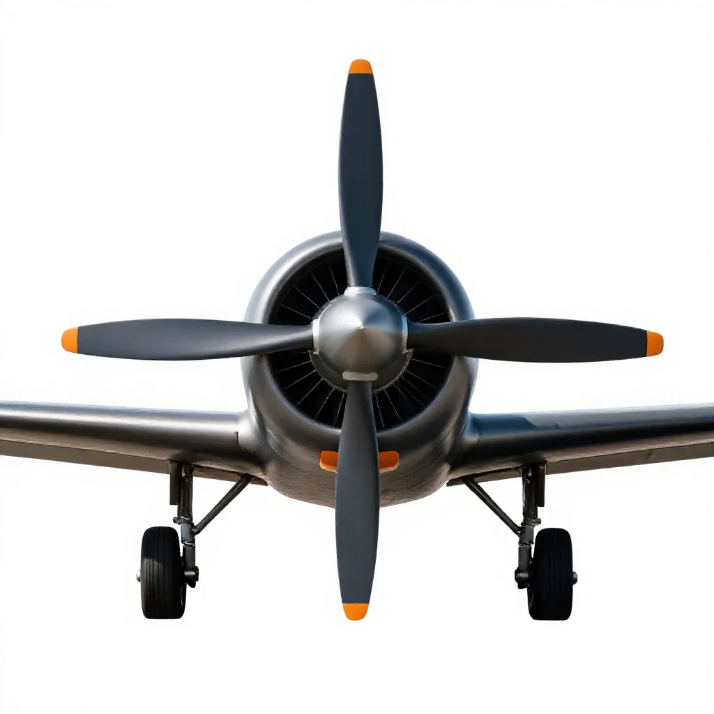 Propjet isolated on a white background