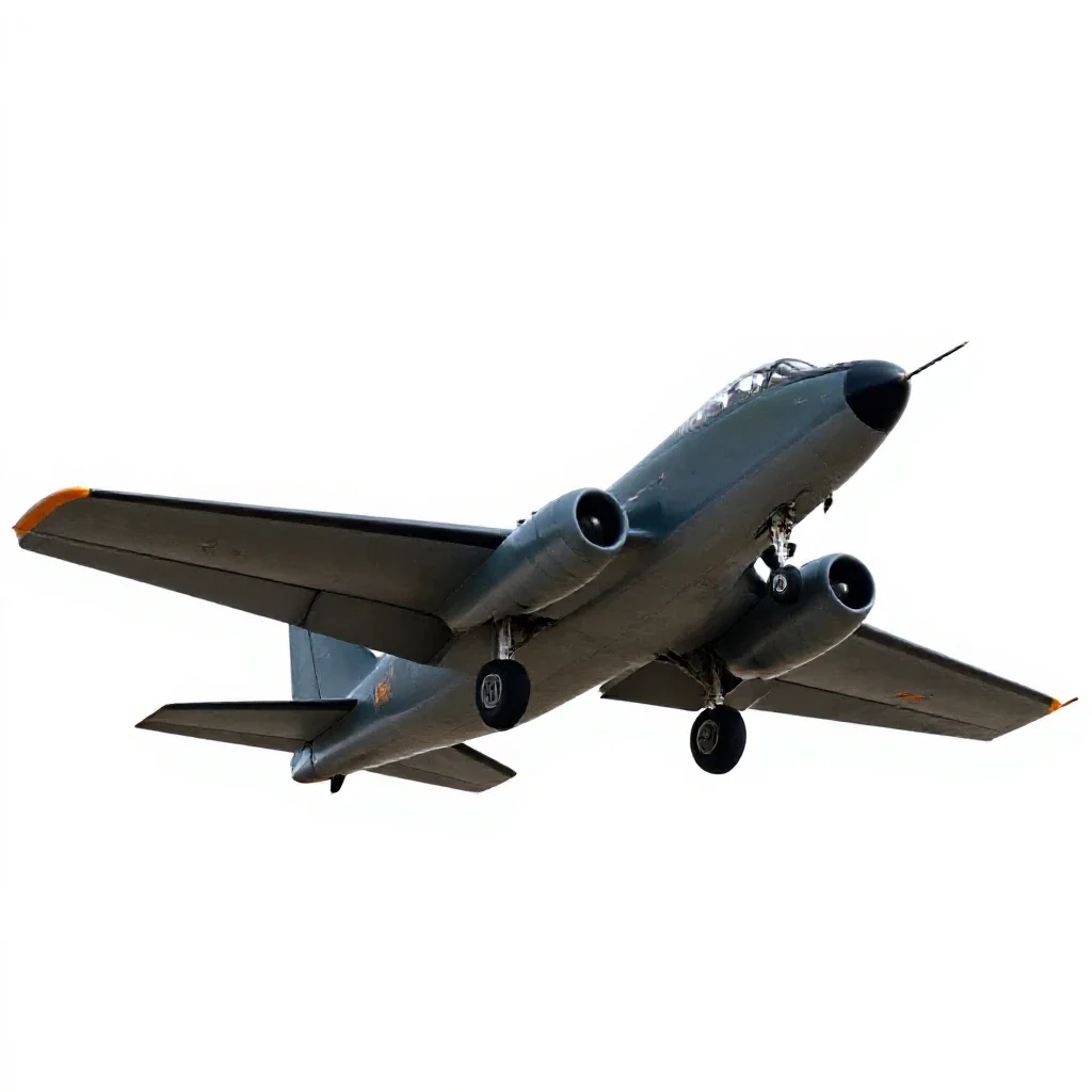 Reconnaissance plane isolated on a white background