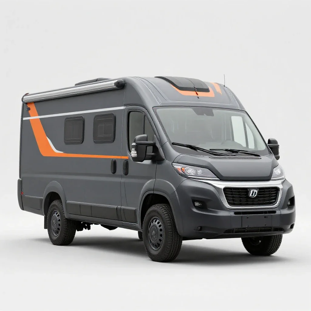 Recreational vehicle isolated on a white background