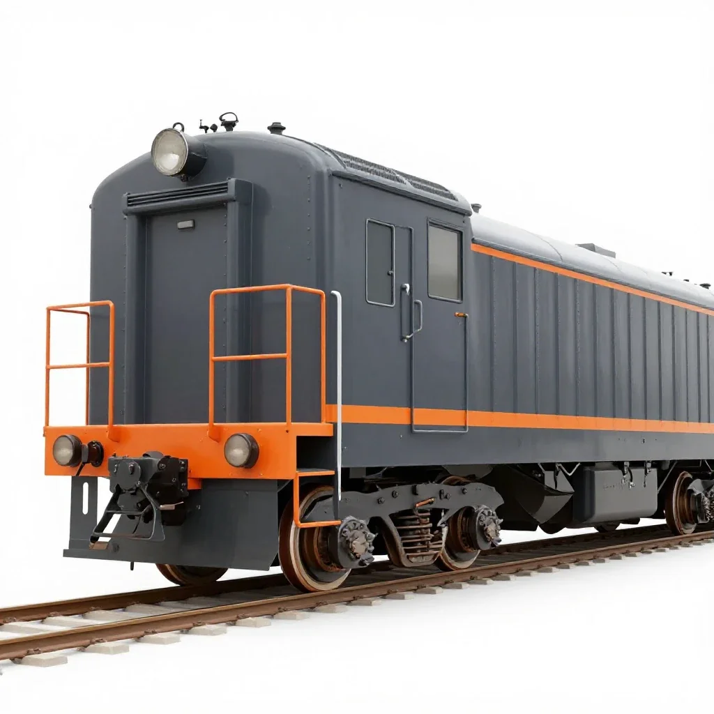 Rolling stock isolated on a white background