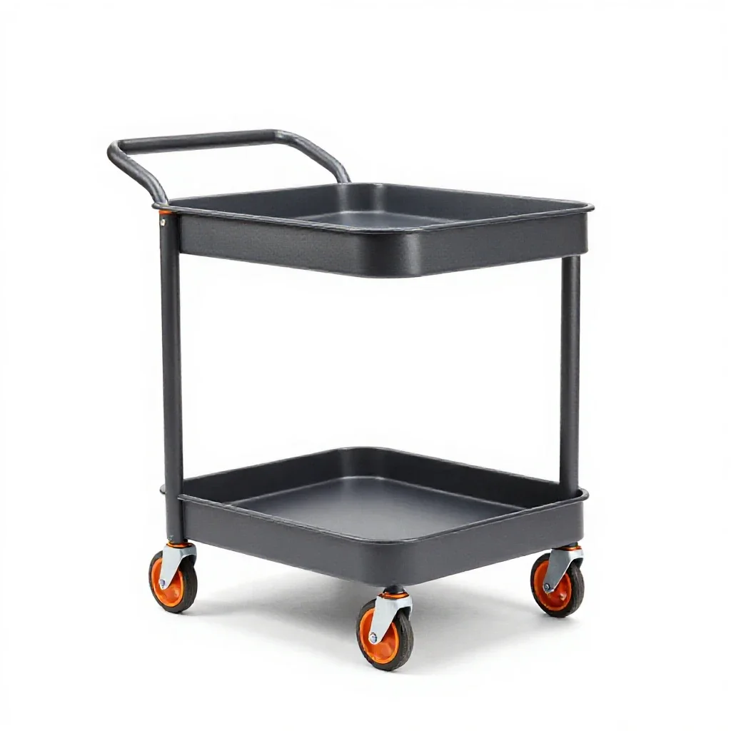 Serving cart isolated on a white background