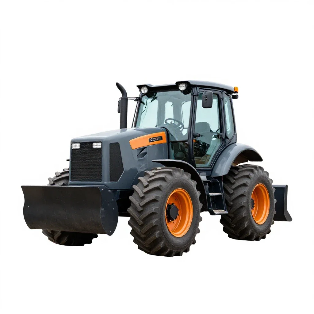 Skidder isolated on a white background