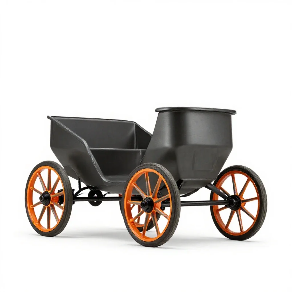 Stagecoach isolated on a white background