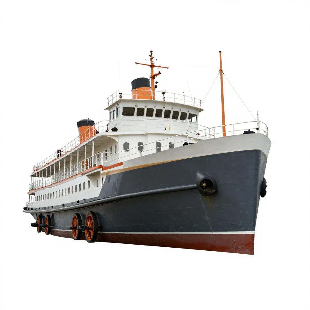 Steamer isolated on a white background