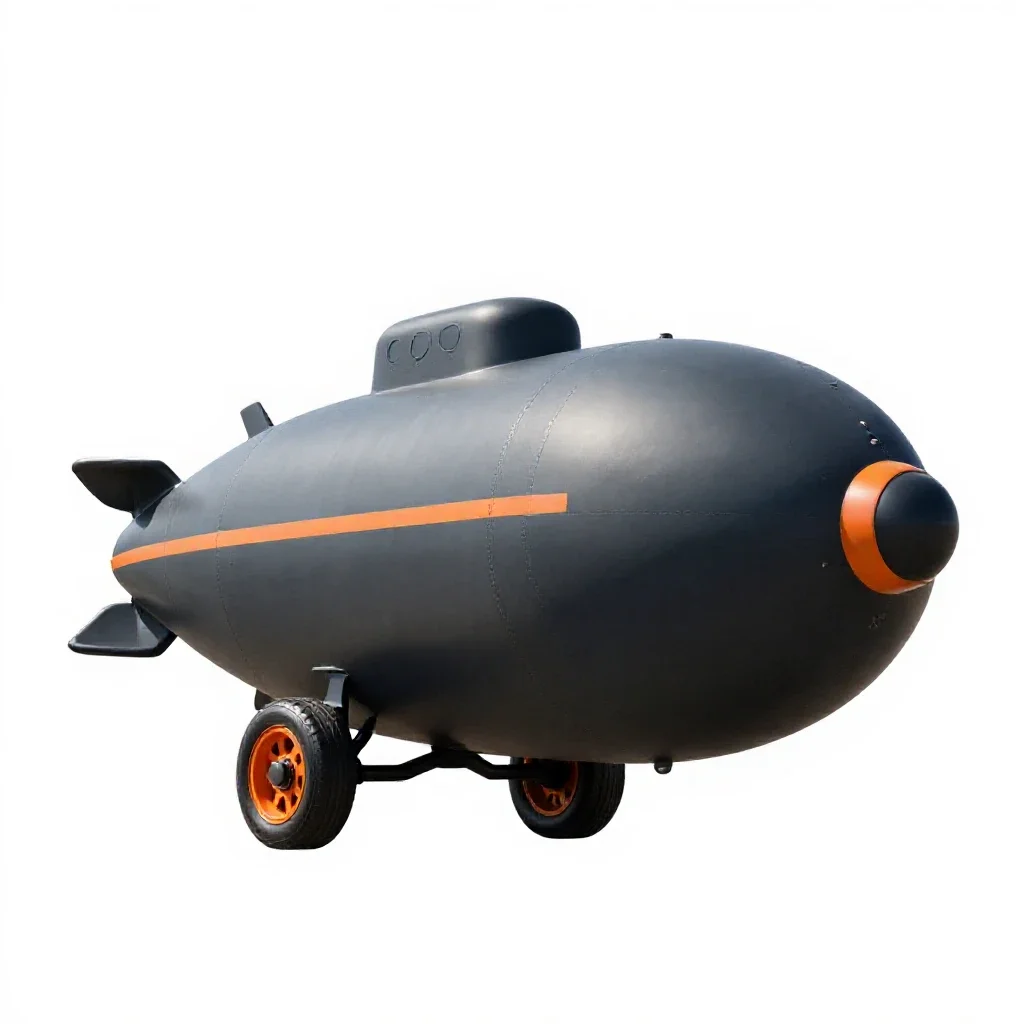 Submersible isolated on a white background